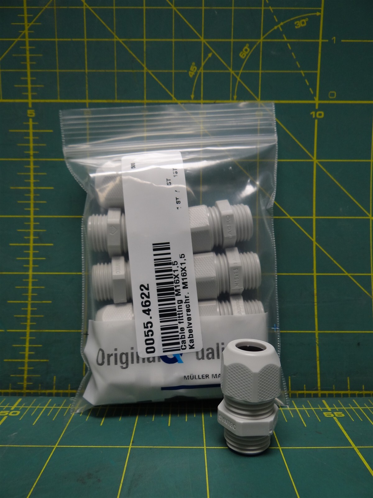 (Qty: 10) Agro M16x1.5 Synthetic Cable Glands Syntec® 1555.17.10 Polyamide PA 6