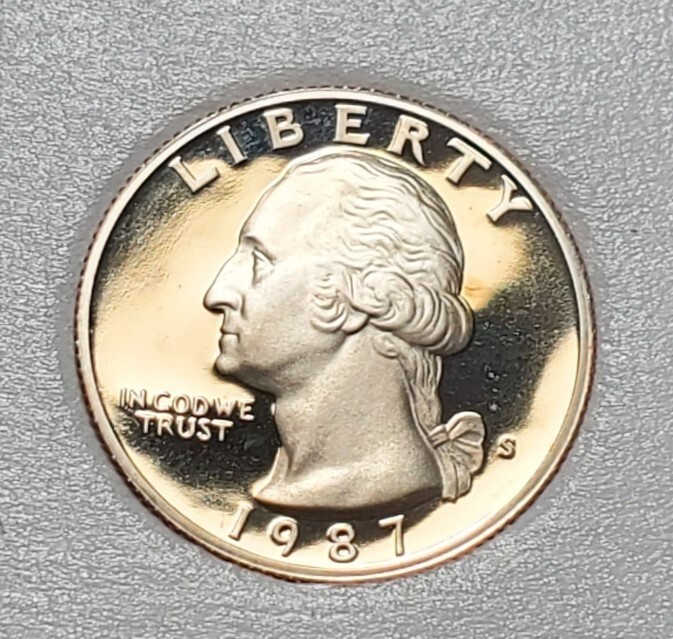 1987 S WASHINGTON QUARTER PROOF UNC #P111