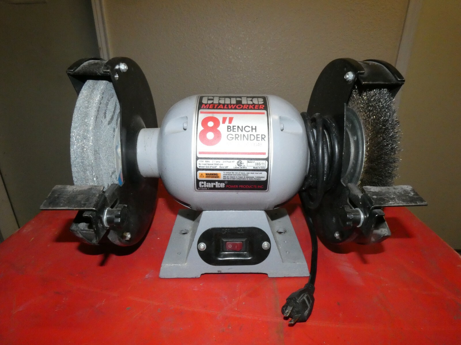 Clarke Metal Worker 8" Bench Grinder Model BT1004B