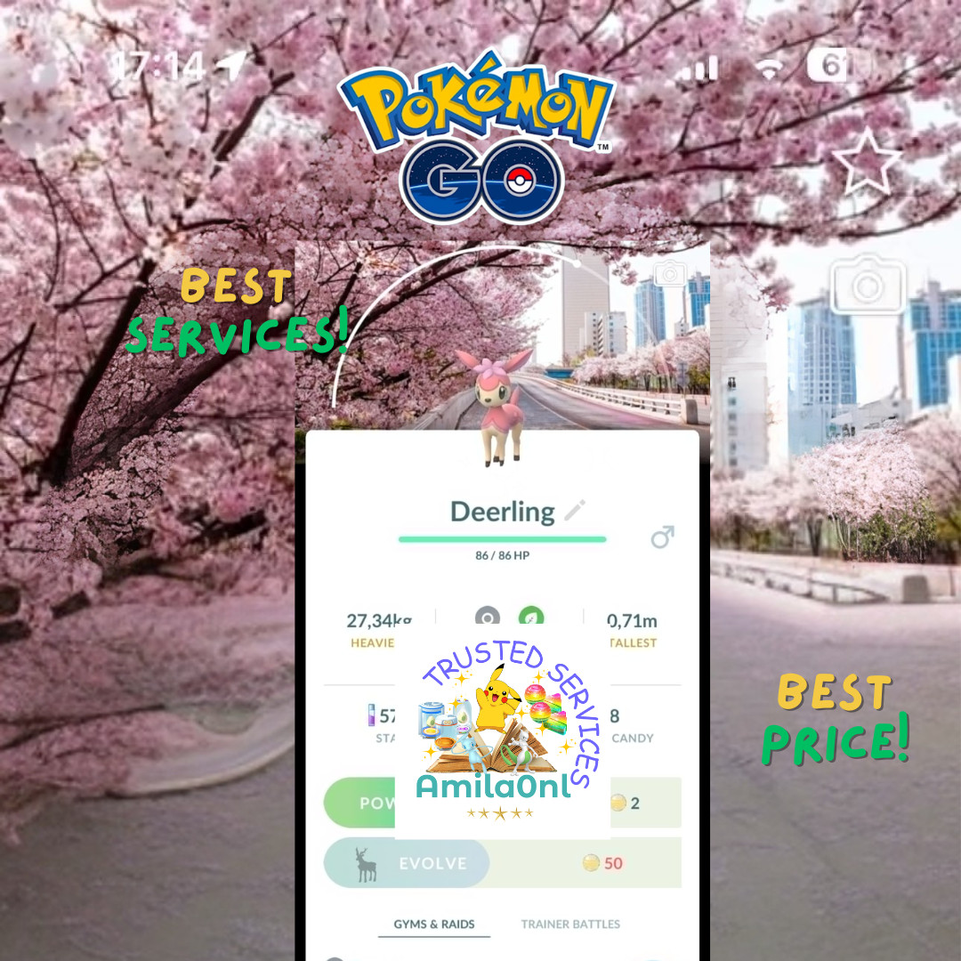 Shiny Deerling background Spring Blossom - P T C - Read Description
