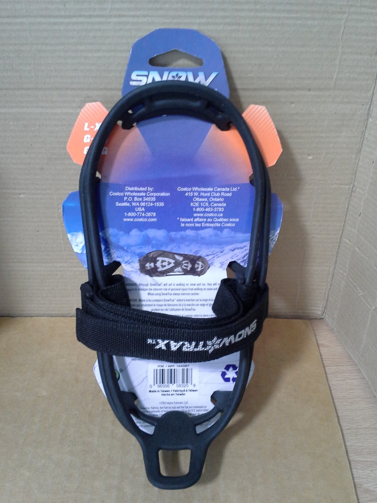 Snow Trax By YakTrax Snow Cleats For Shoes & Boots Size L-XL Men 8-12 Women 9.5+