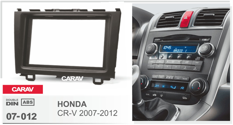 Honda CRV Double DIN Stereo Fascia Frame Dash Mount Kit Panel Adapter Mask
