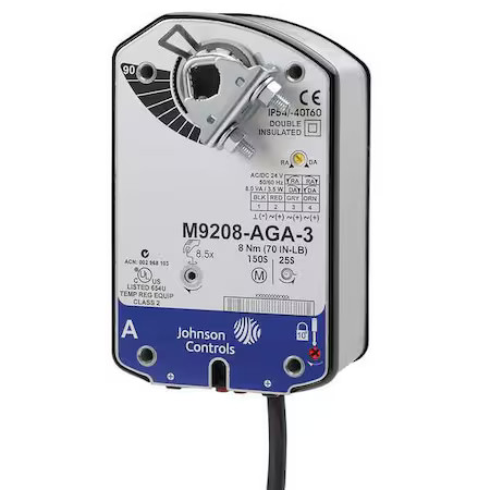 Johnson Controls M9208-Gga-3 Electric Actuator, 70 In.-Lb.-40 To 140
