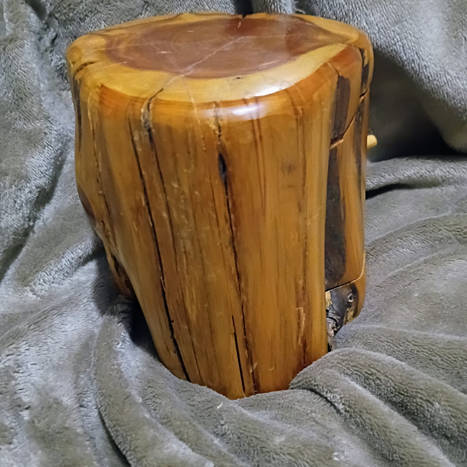 Vintage Diversion Stash Safe Log Trinket Box Hidden Box