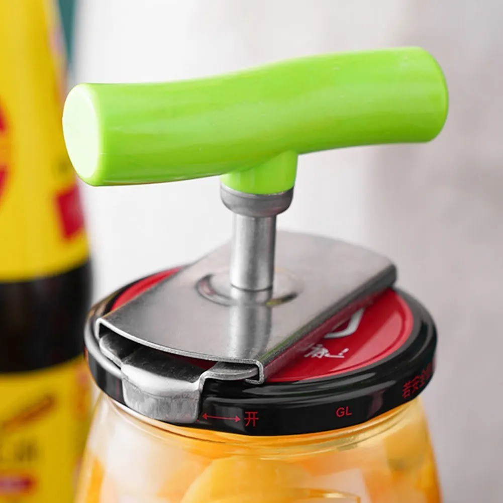 Stainless Steel Bottle Cap Opener Adjustable Multi-function Lids Off Jar Opener