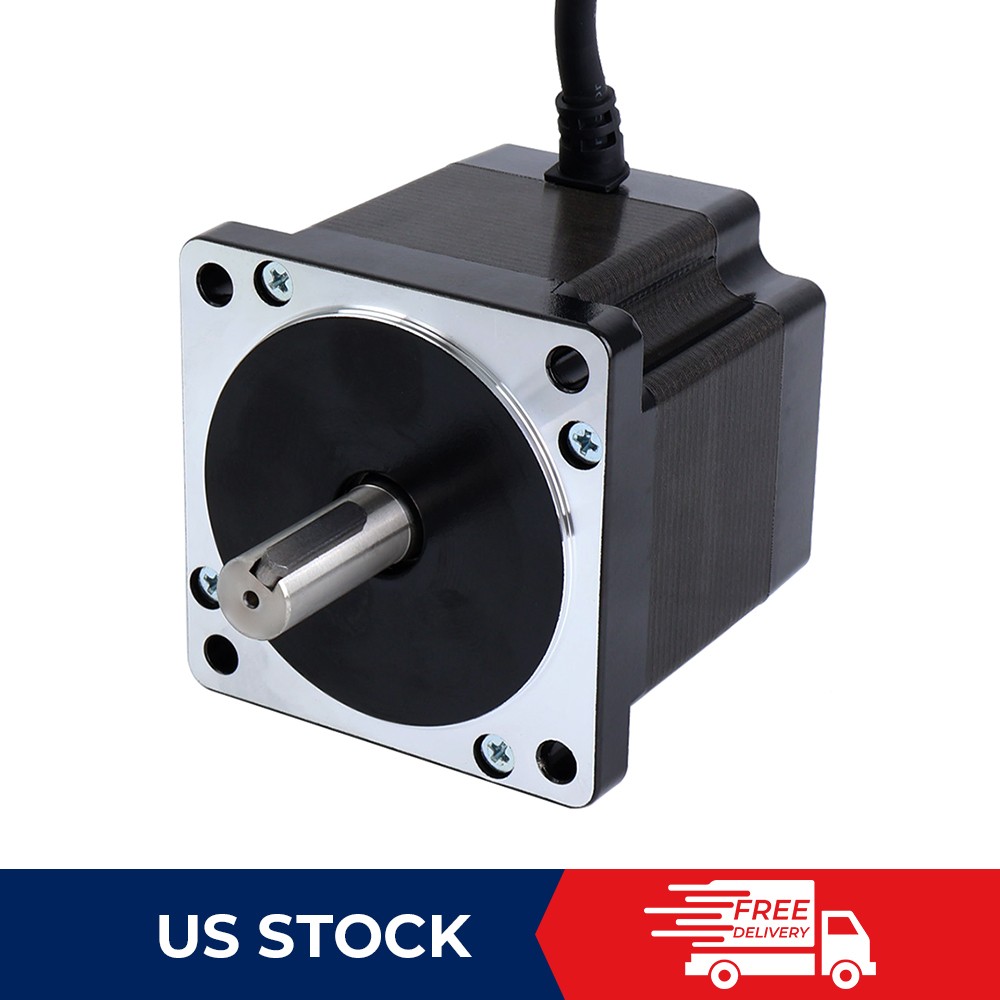 STEPPERONLINE 4.8Nm 680oz.in Nema 34 Bipolar Stepper Motor 6A 86x80mm 4 Wires