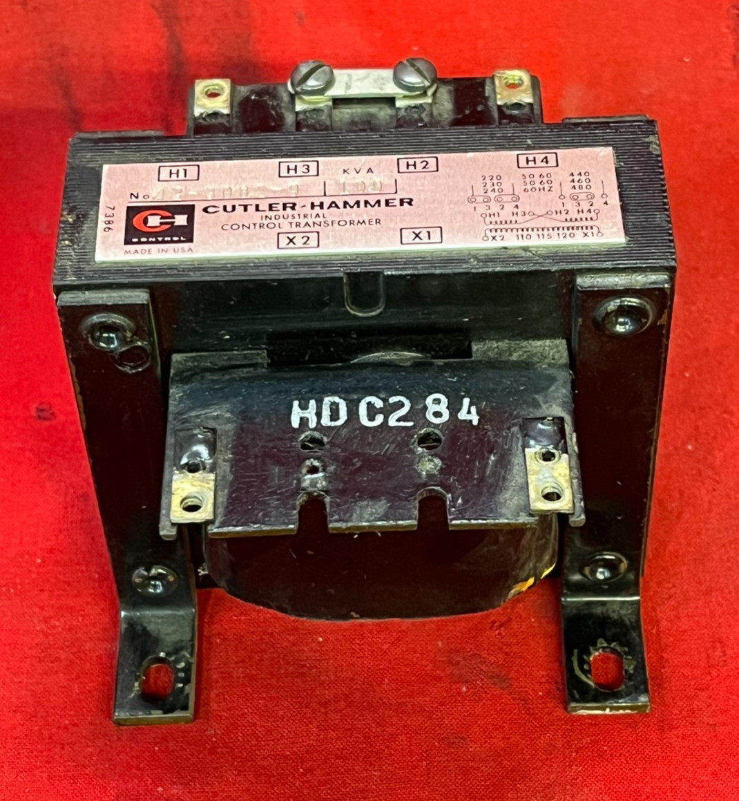 CUTLER-HAMMER 42-3082-9 INDUSTRIAL CONTROL TRANSFORMER 100KVA