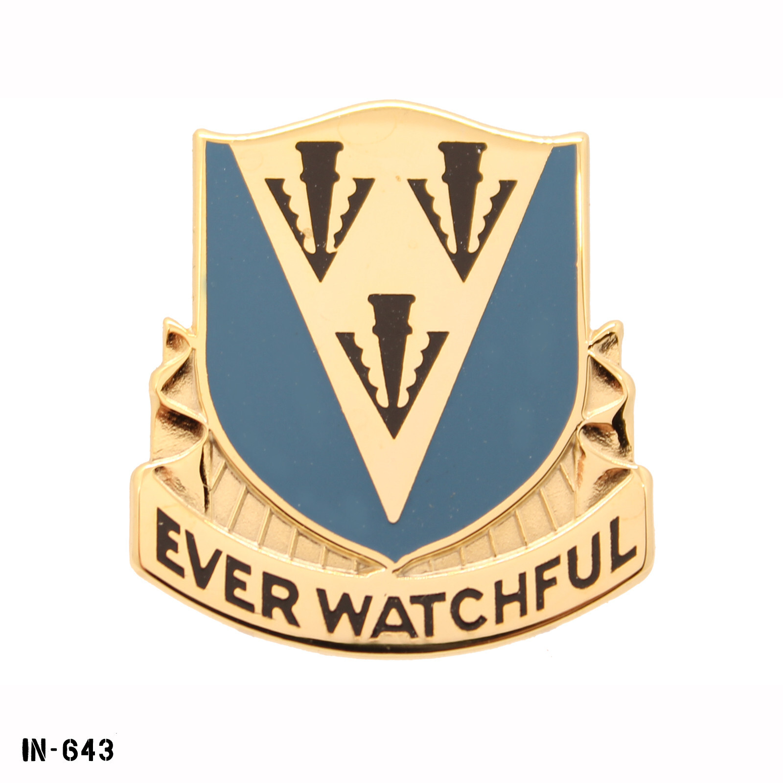 US Army DUI Pin ~ 24th Aviation Regiment "Ever Watchful" ~ NOS Vanguard USA