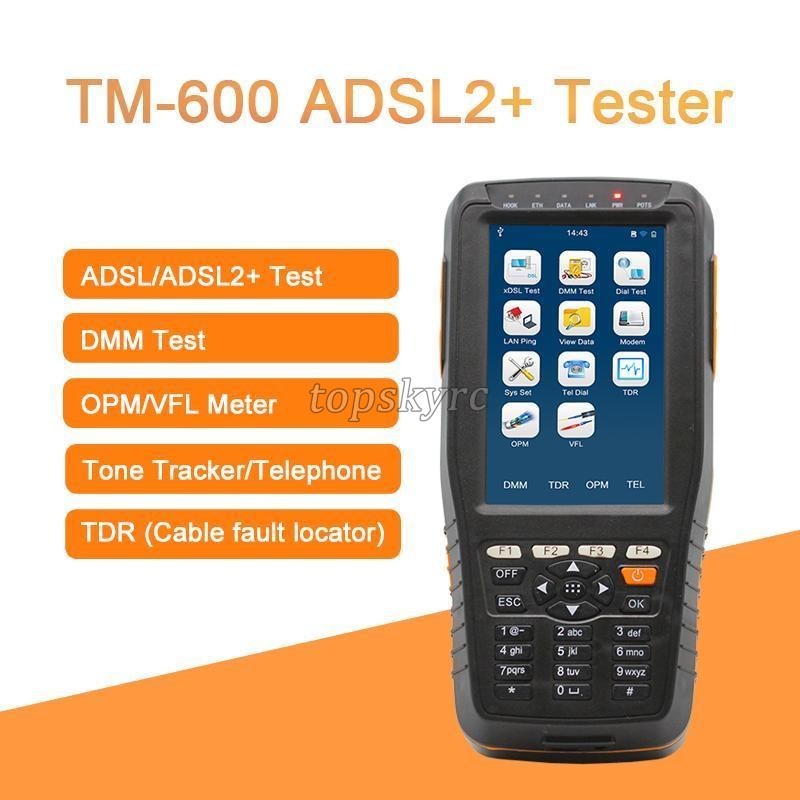 TM-600 ADSL2 ADSL/ADSL2 /DMM Line Network Meter Tester DSL Support All-in-one