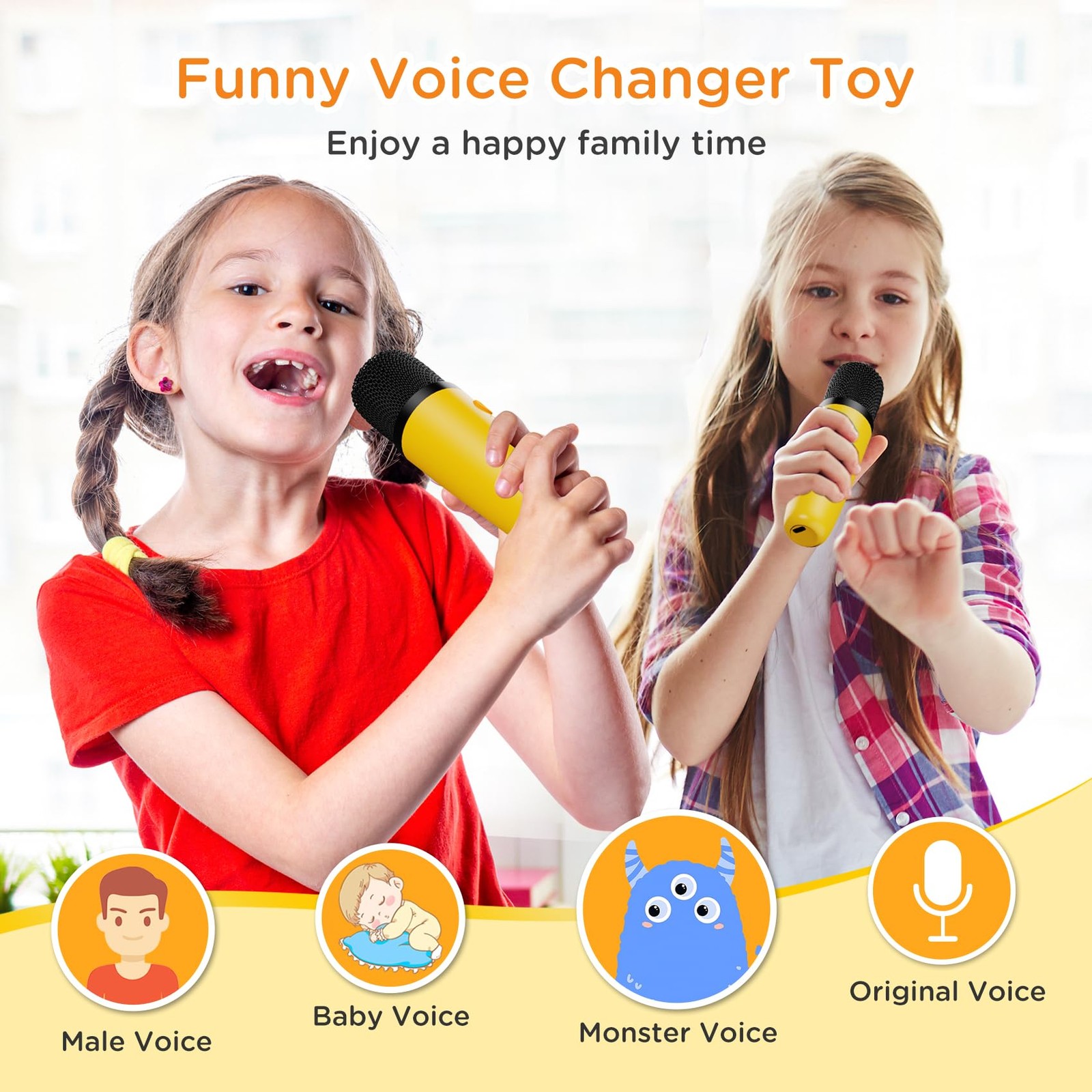 Karaoke Machine for Kids, Portable Bluetooth Speaker with 2 Wireless Micropho...