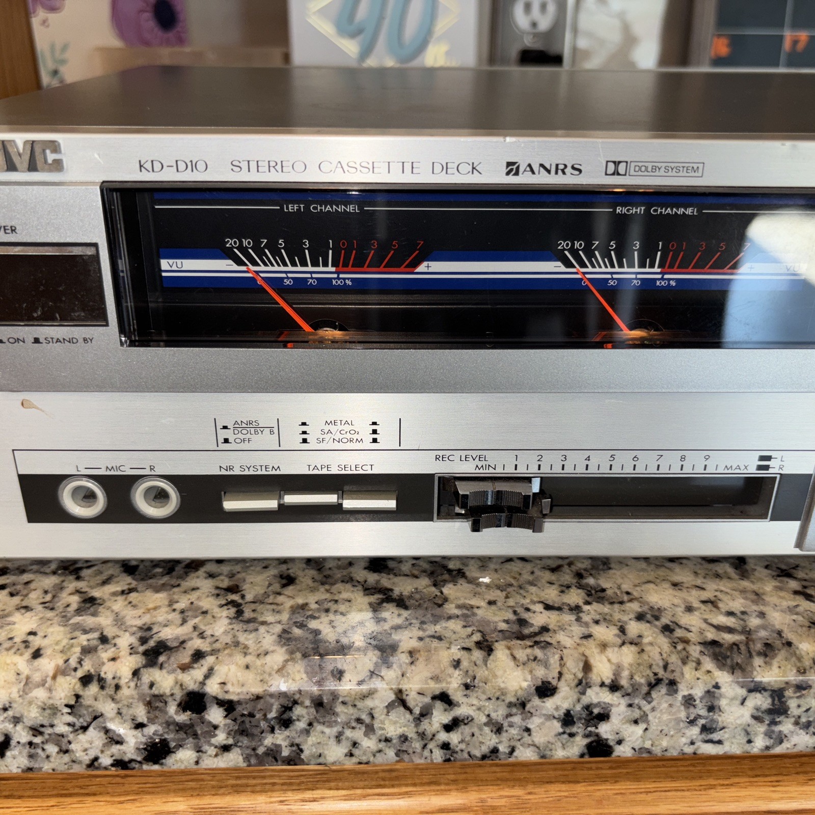JVC KD-D10 Stereo Cassette Deck - Japan - VU Meter - TESTATO OK -tested Works