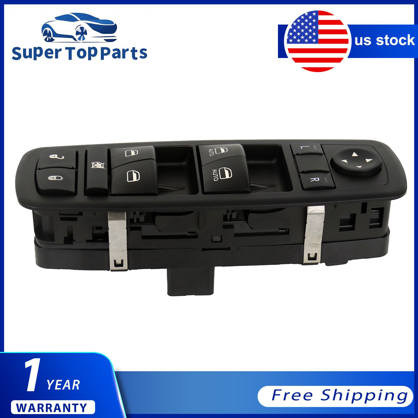 Master Control Window Switch for 2009-2012 Dodge Ram 1500 2500 4602863AB 901-473