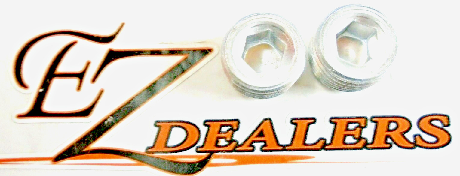 3/8 NPT Allen Socket Pipe Plug Aluminum Silver IMCA Hot Rod NHRA Street Rod