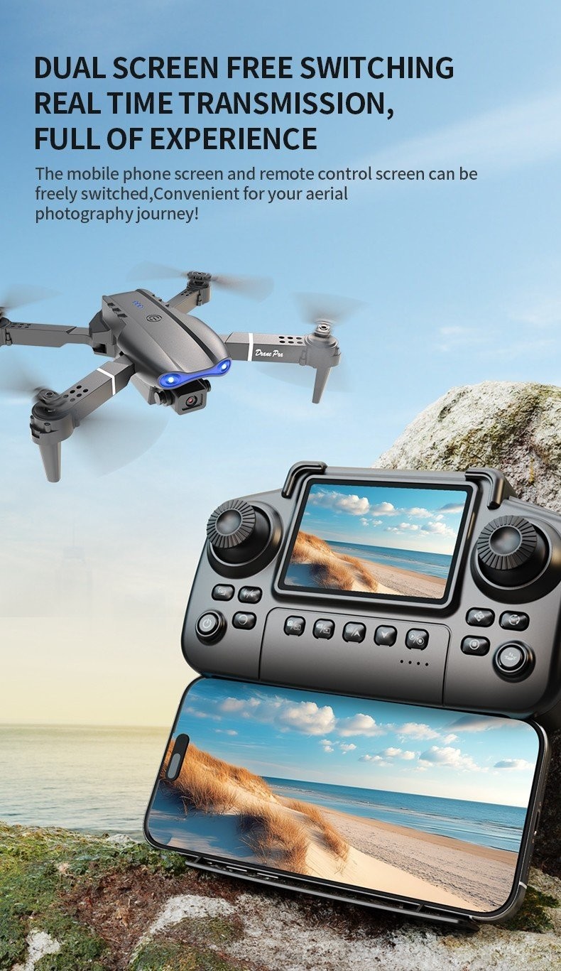 Drone With Remote Control, Dual Camera, Obstacle Avoidance, Foldable Arms 2026