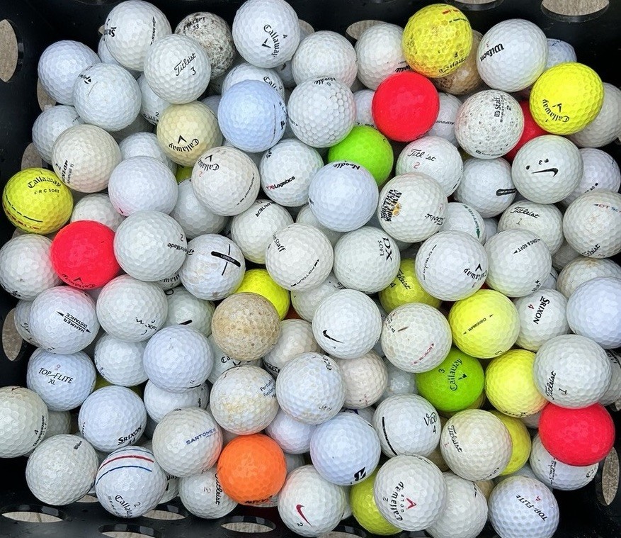 BULK 100 Assorted Used Practice Range Shag Golf Balls