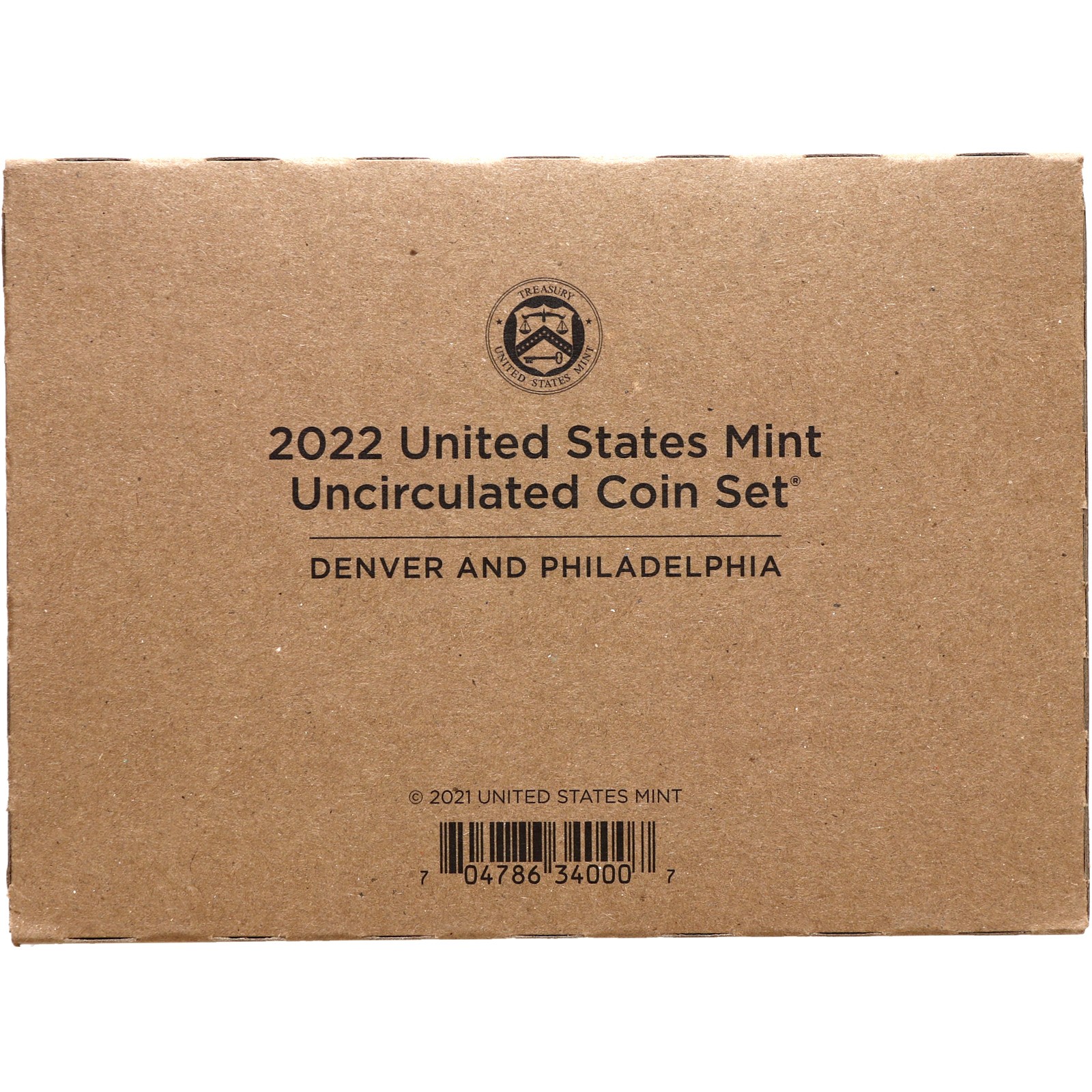 2022 Mint Set Original Sealed Box 20 BU Coins