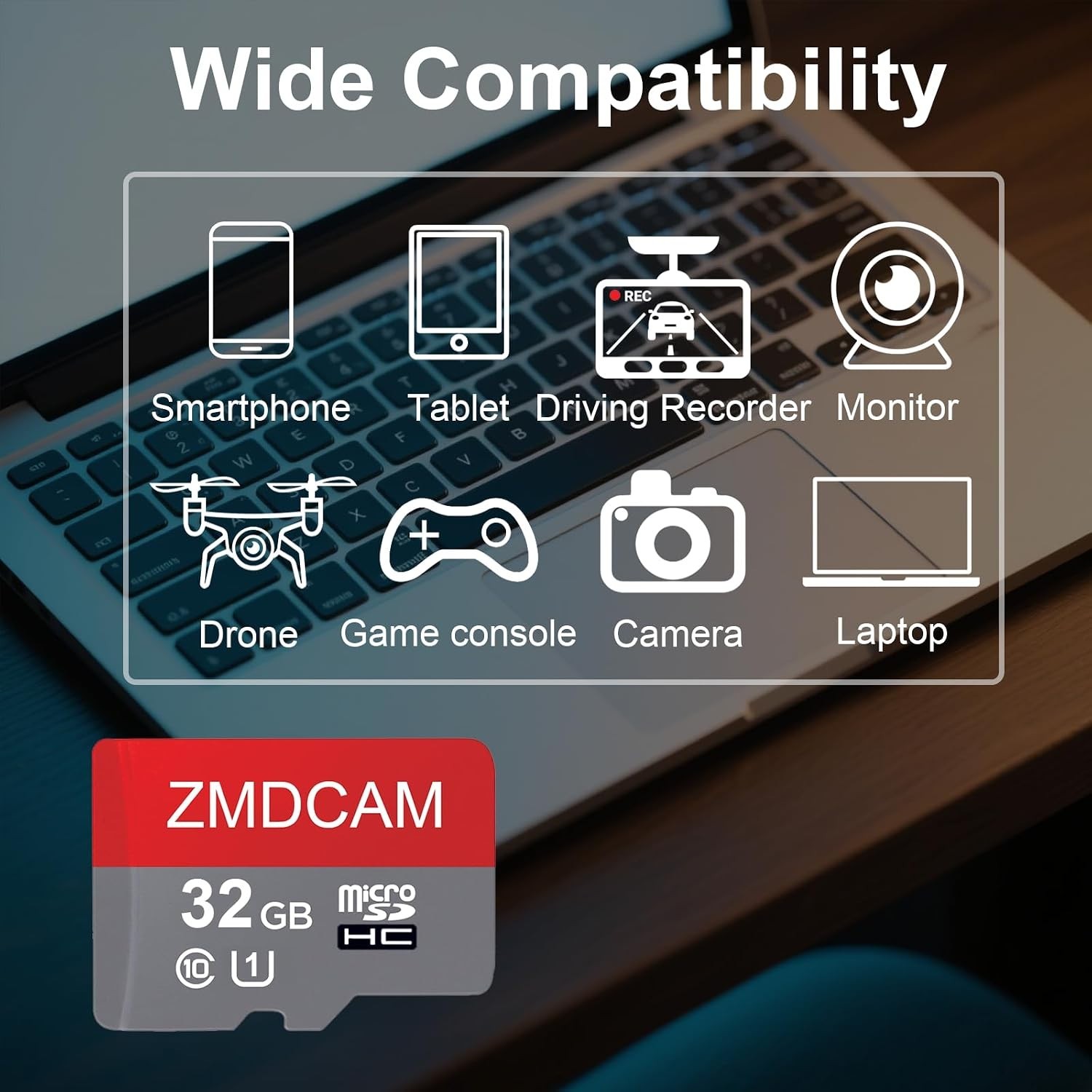 32GB Micro SD Cards - 2-Pack, Waterproof & High-Speed for Cameras & Consoles