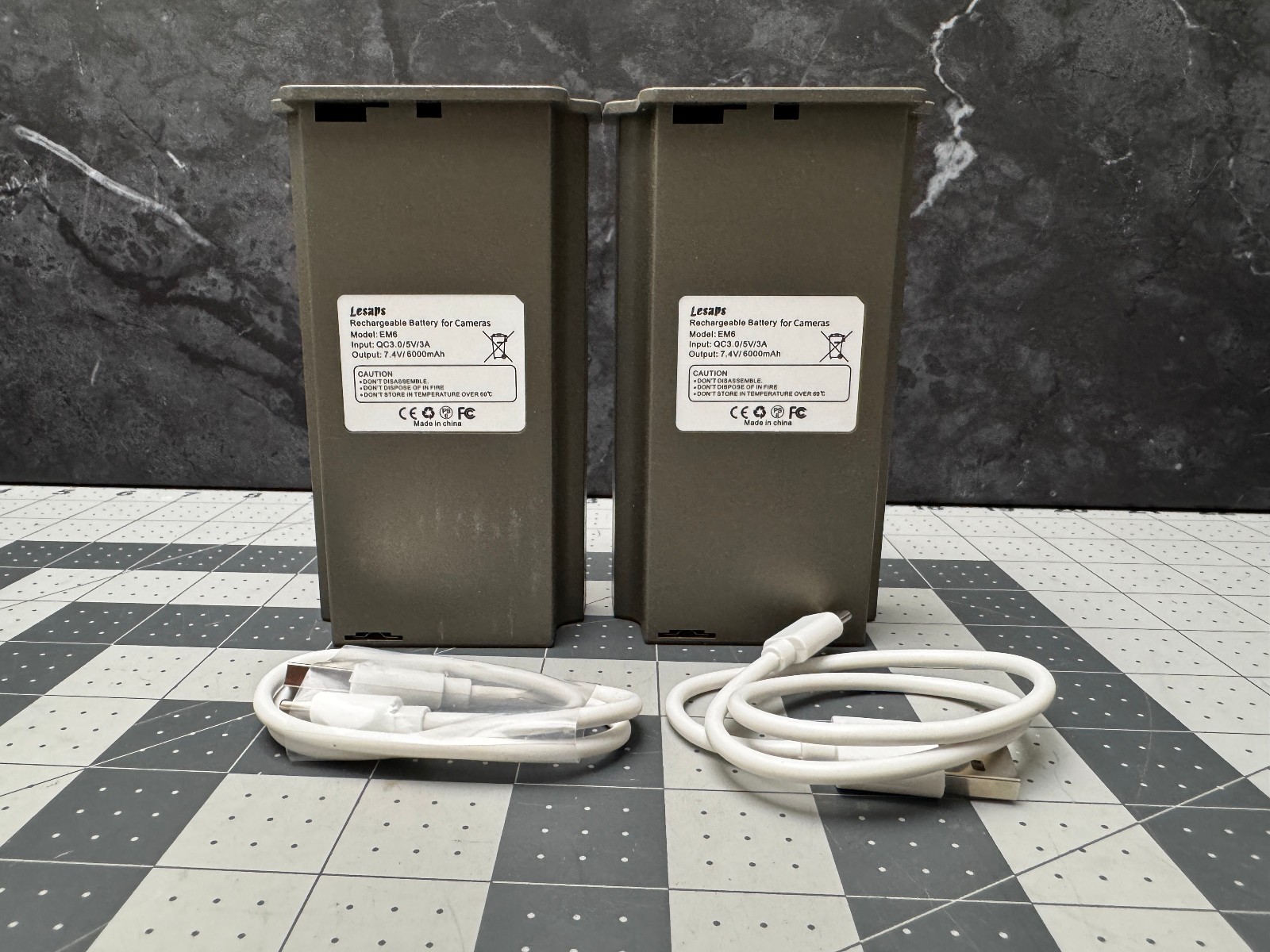 2-Pack Rechargeable Reveal Lipo Lithium Battery Pack for Trail Camera Reveal X