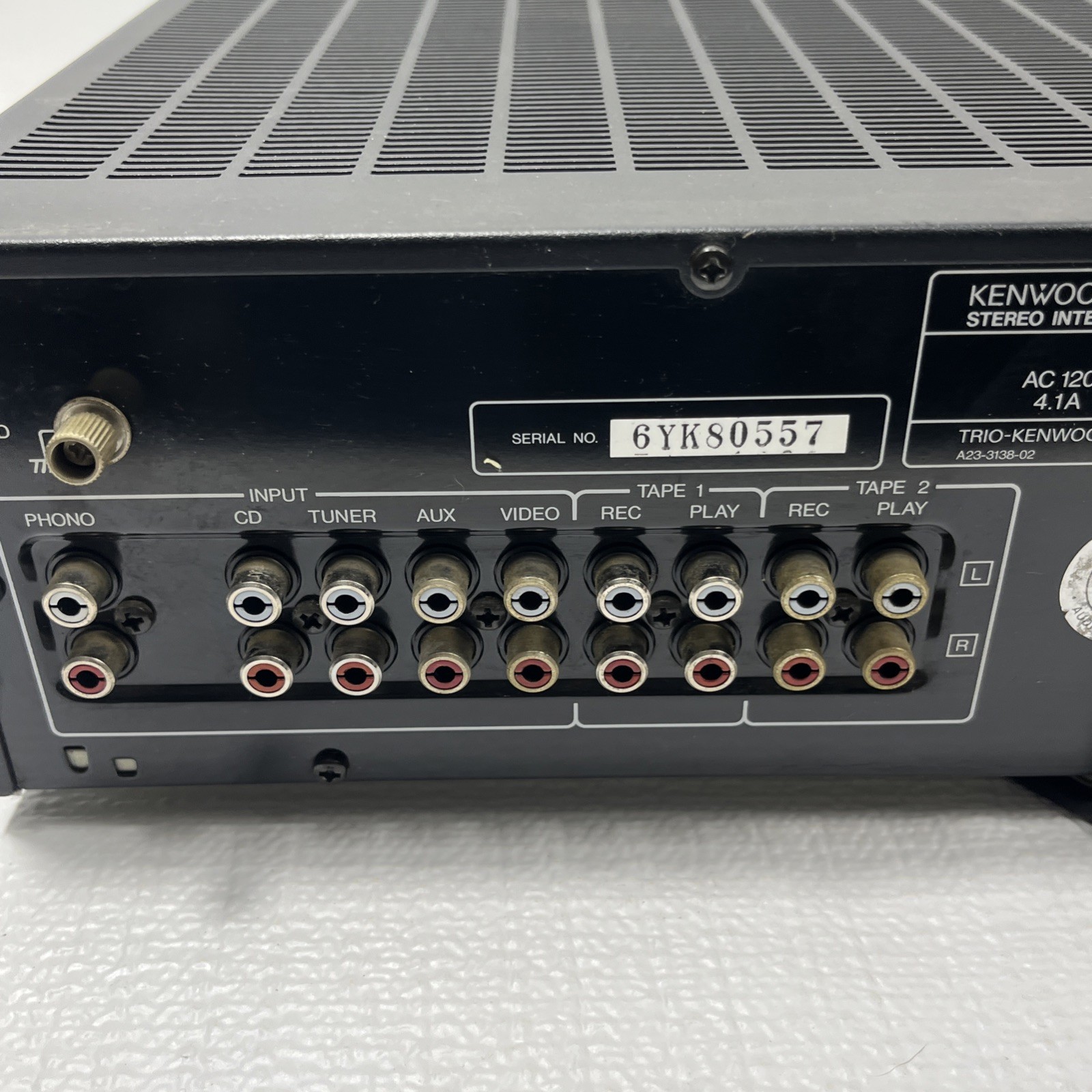 Kenwood KA-95 Amplifier Works Tested Input Source Buttons Return Issue