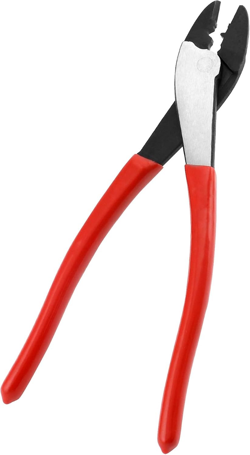 10" Steel Cable Wire Cutter Crimper Tool for 10-22 AWG Terminals & Connectors
