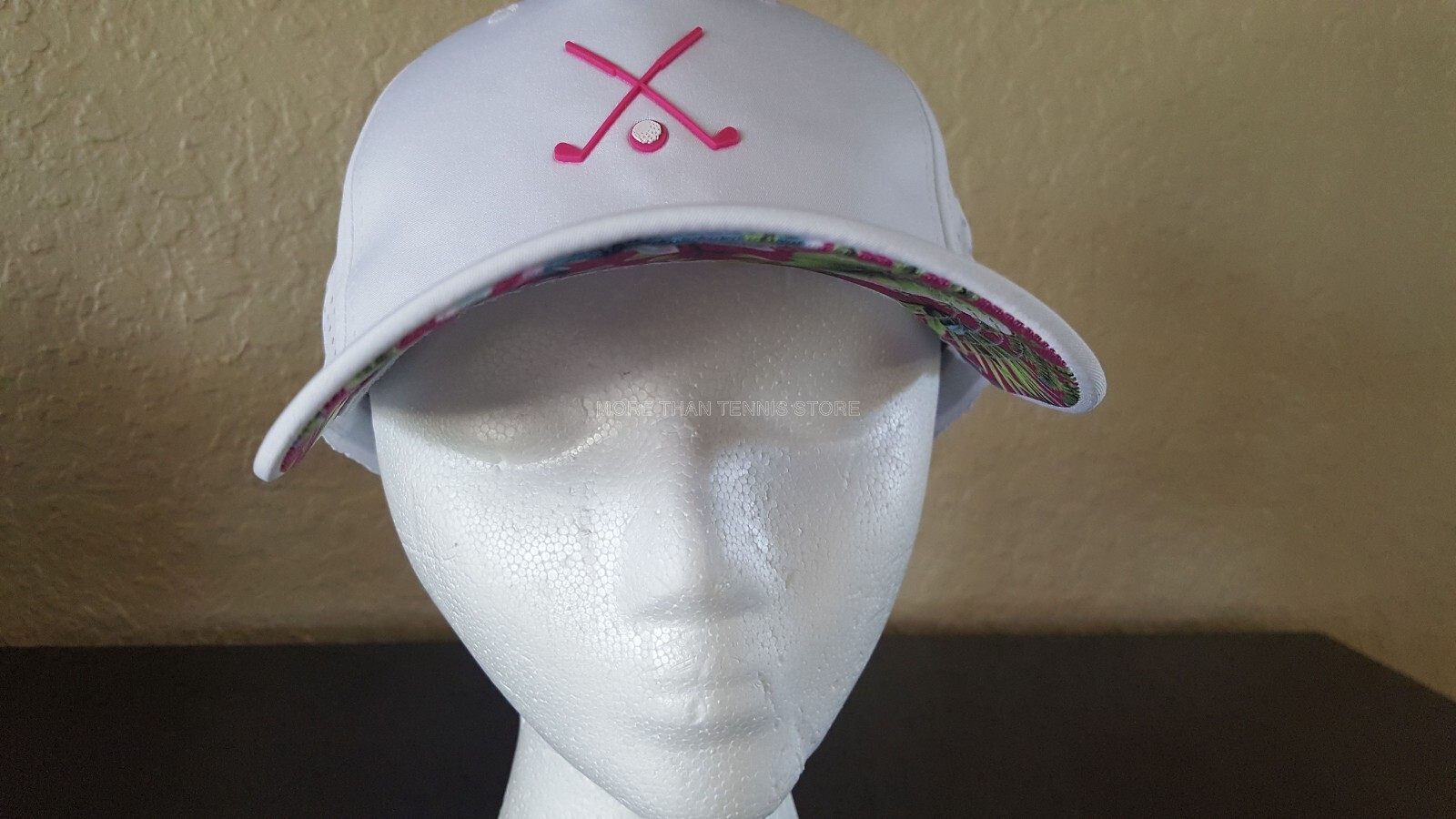 Tommy Bahama UNISEX Golf Cap Snapback Golf Pink Driver Hat White.