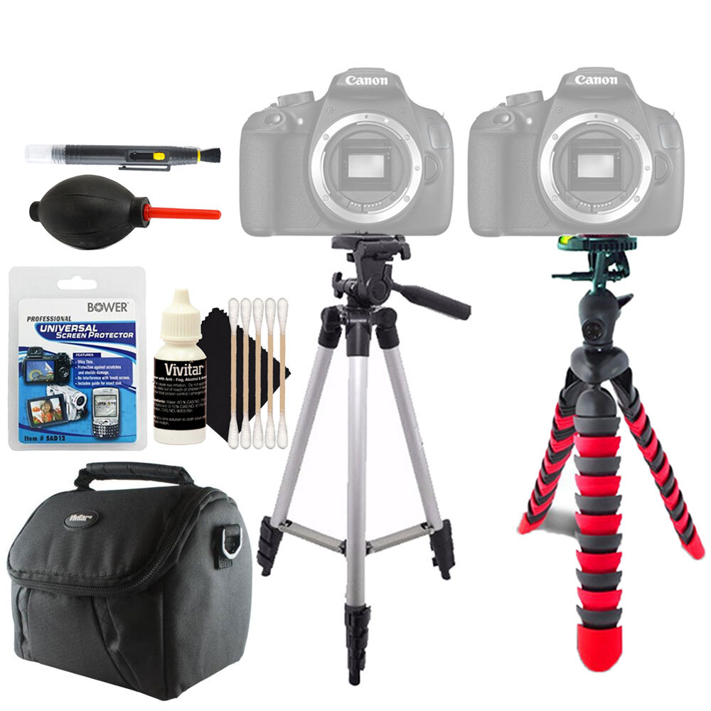 Tall and Flexible Tripod + Universal Screen Protector + Accessory Cleaning Kit