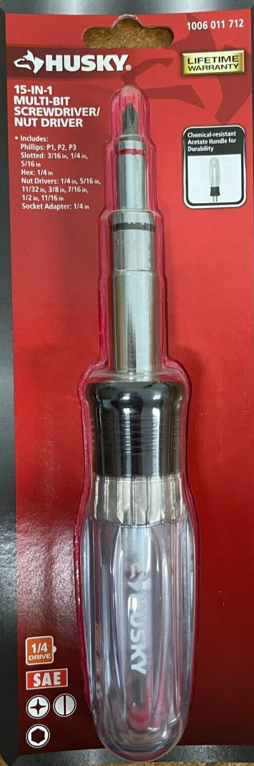 Husky - 132360019 - 15-in-1 Screwdriver/Nut Driver