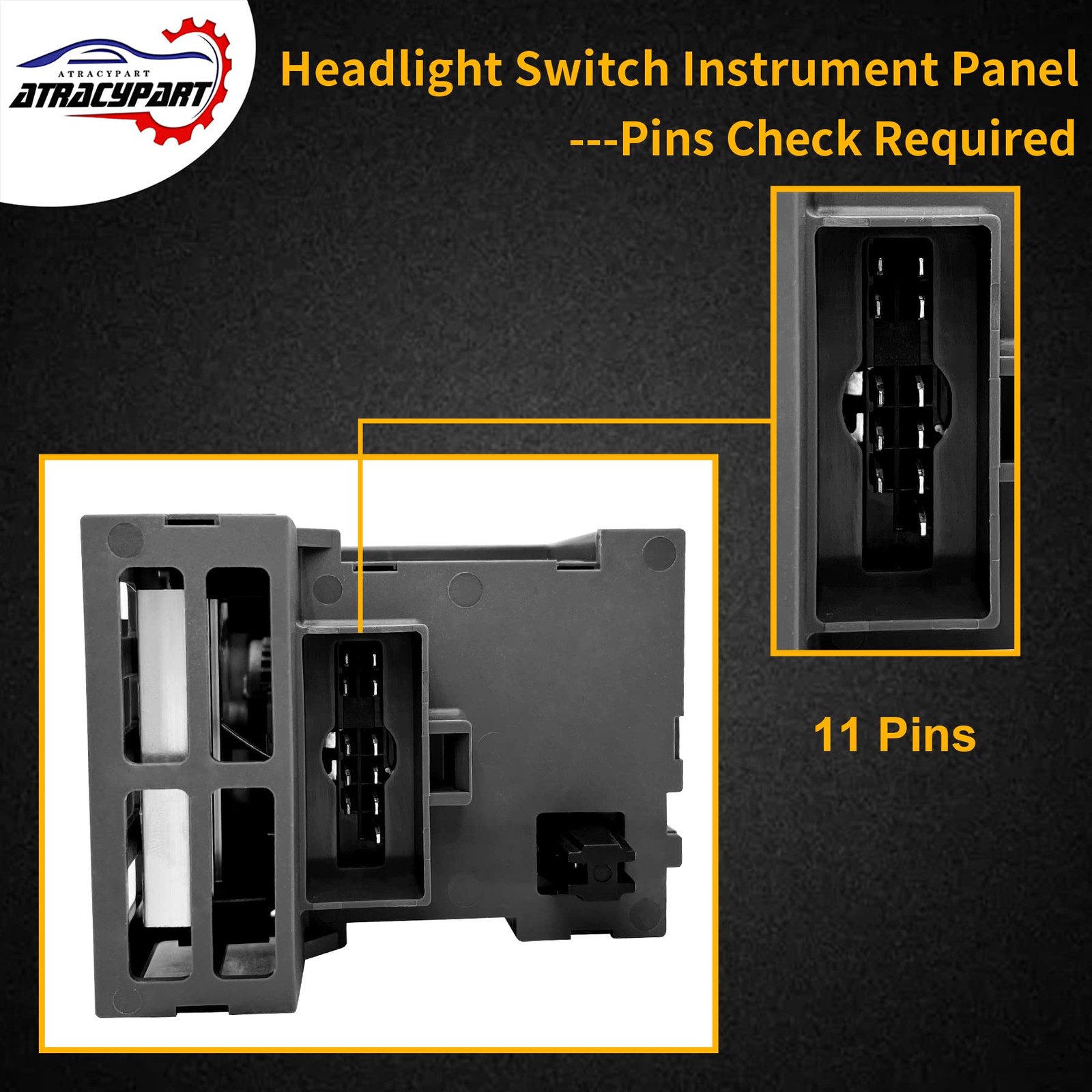 Headlight Switch Dimmer Control Fits Chevy GMC 1995-2009 Replacement