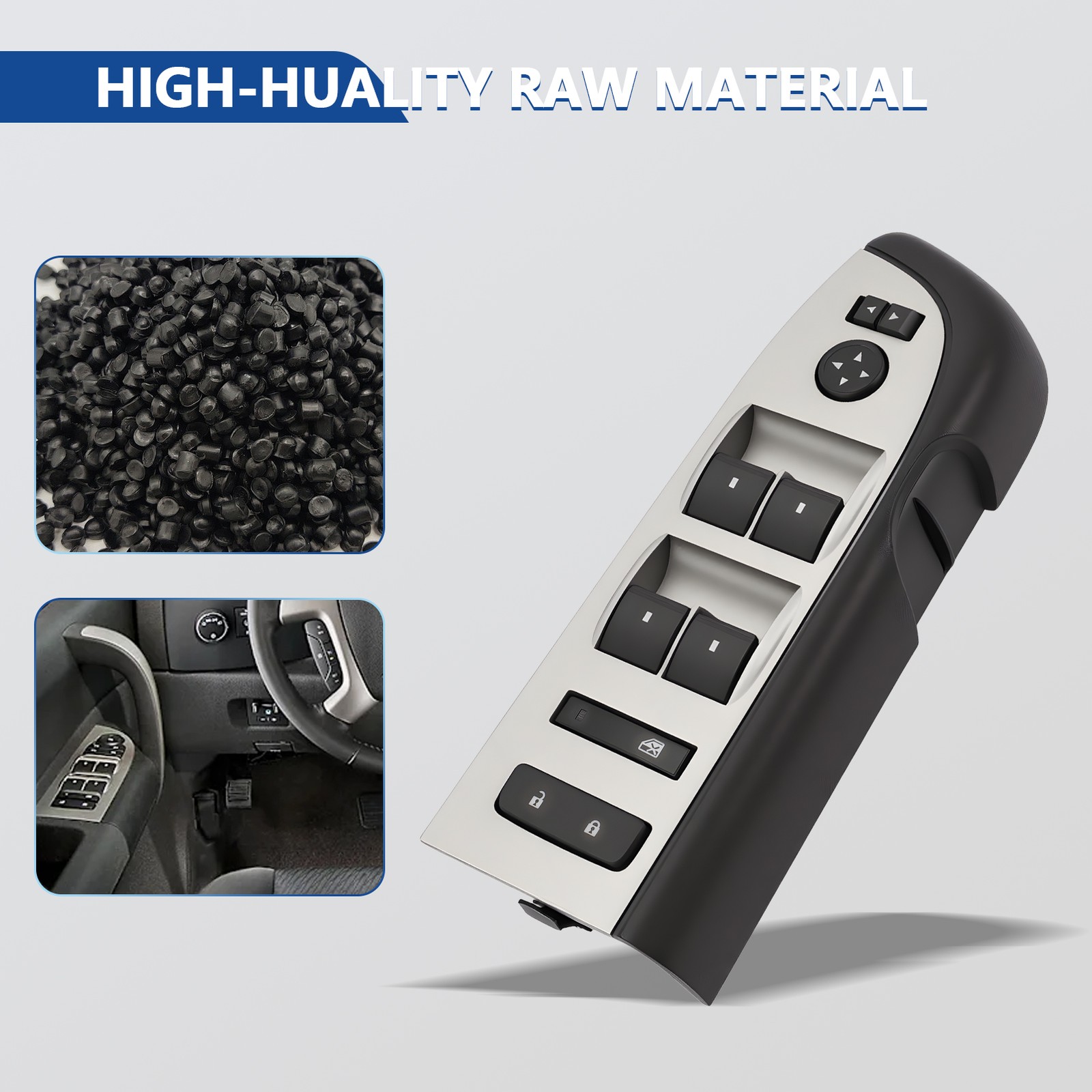 Front Driver Side Window Switch for Chevy Silverado 1500 2007-2013 2500 HD GMC