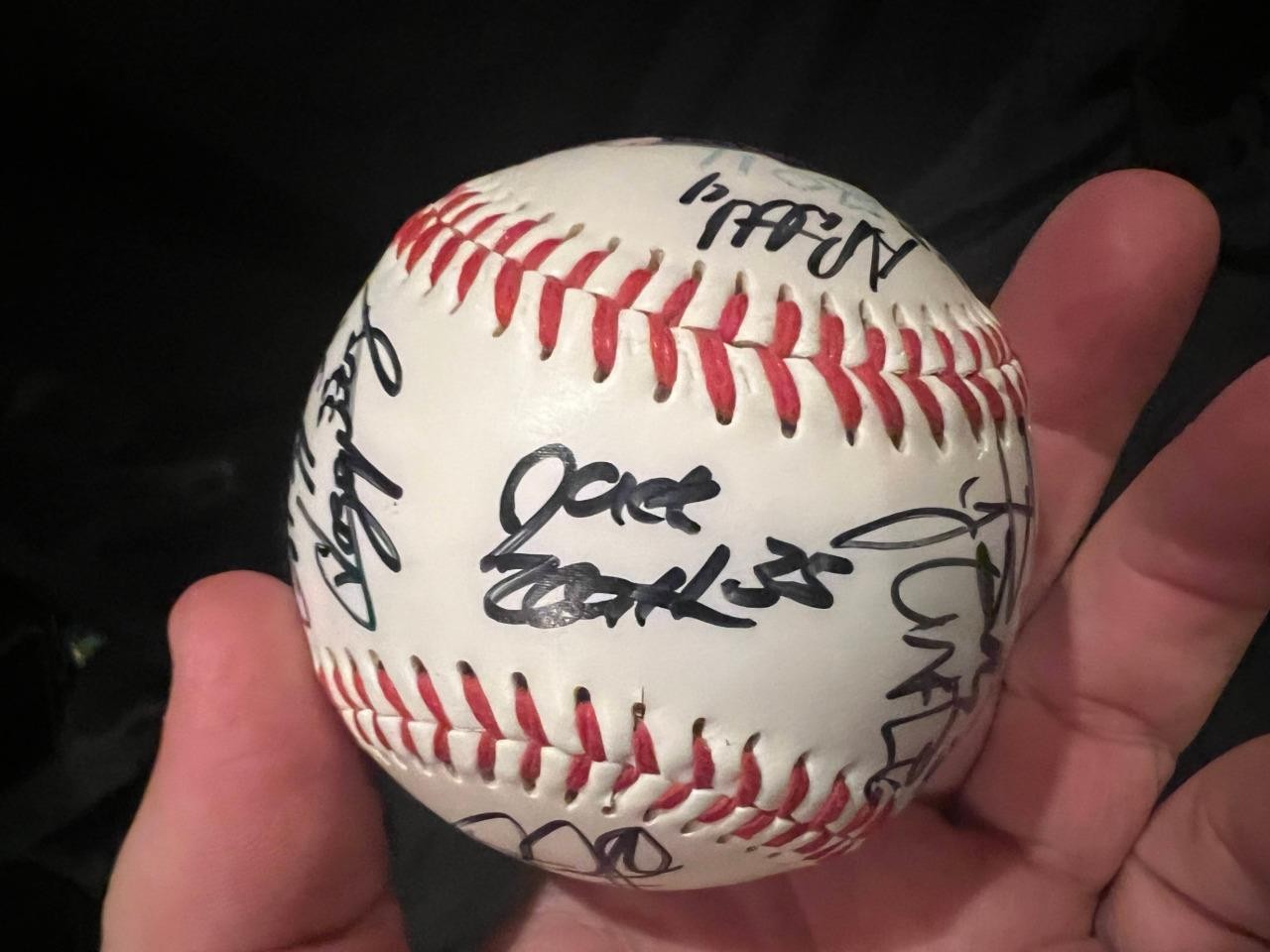 Original Authentic Player Signature Signed Team Brooklyn Cyclones Baseball 2011