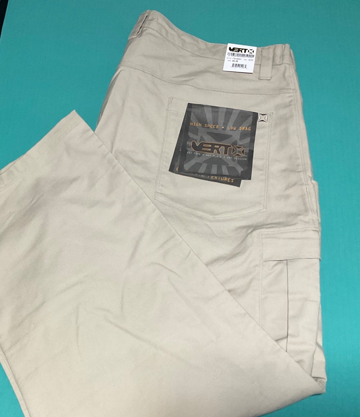 NEW Vertx Tactical Ops Cargo Pants Desert Tan 48x33 Field Ops Concealed pockets