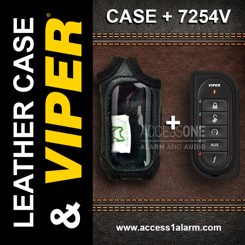 Viper 7254V WITH The High Quality Genuine Leather Remote Control Case For 3203V