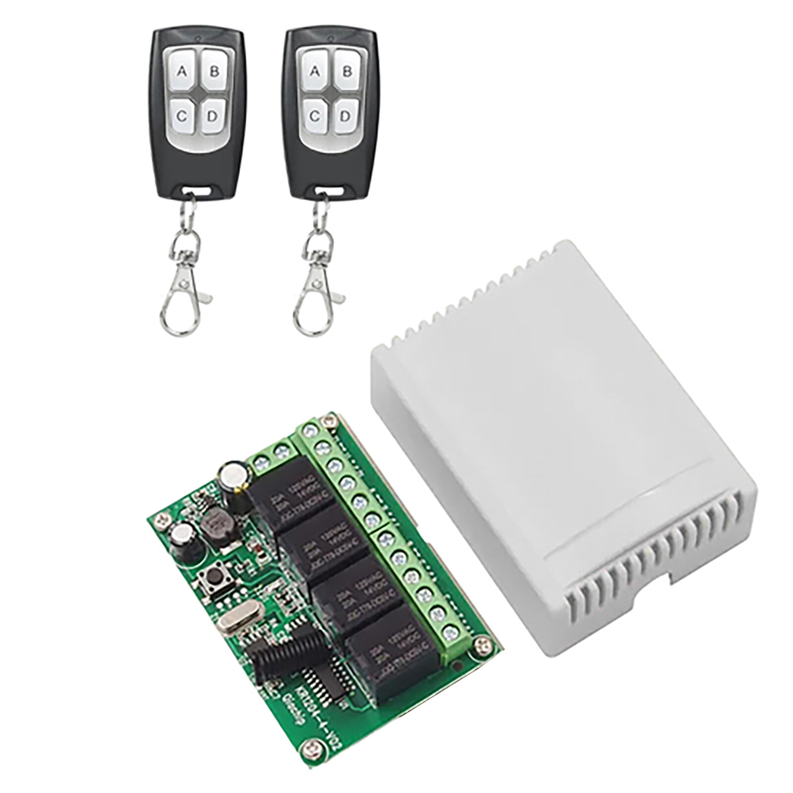 4-Channel Wireless Remote Control Switch With Receiver + Transmitter 443MHz