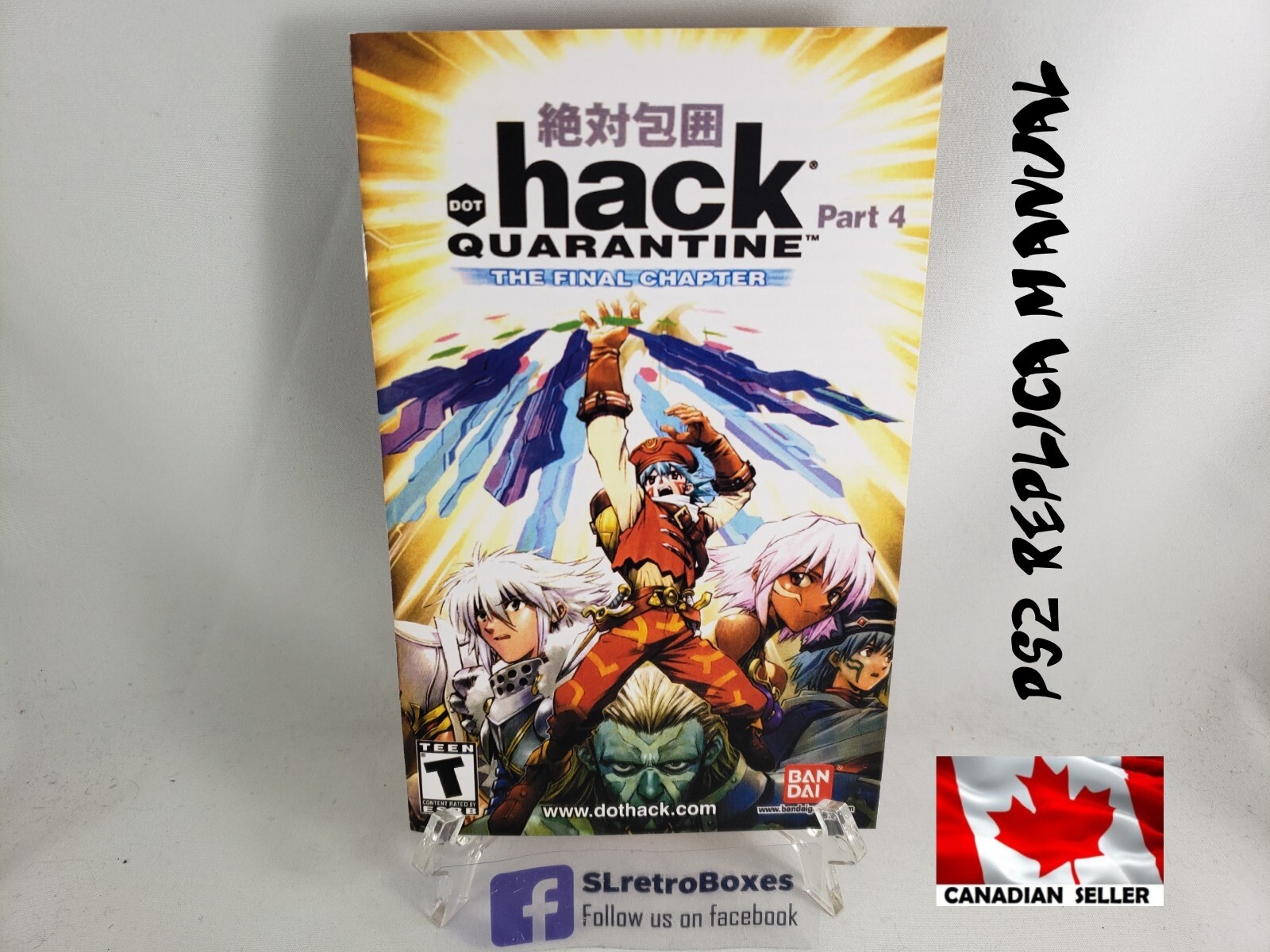 MANUAL PS2 - DOT HACK QUARANTINE Playstation 2 'Replacement' Instruction Booklet