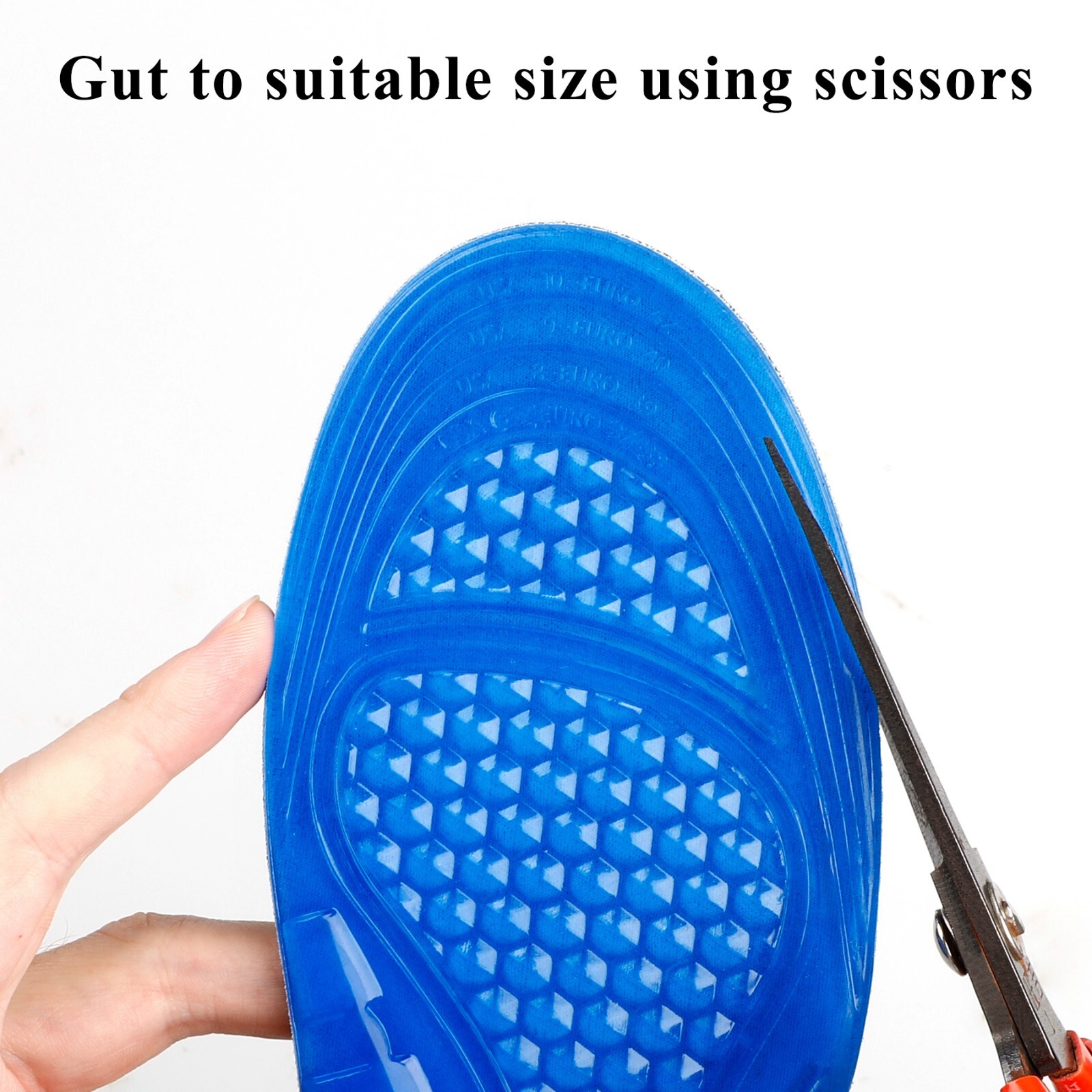 Men Women Cushioning Gel Insoles Shock Insoles orthopedic Massaging Shoe Inserts