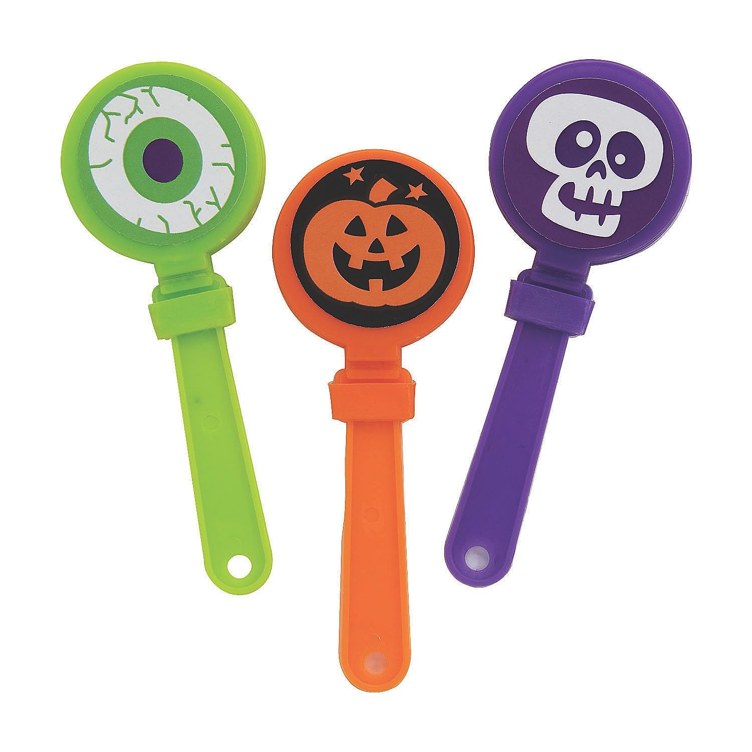 Mini Halloween Hand Clappers - Toys - 48 Pieces Small, Multicolor