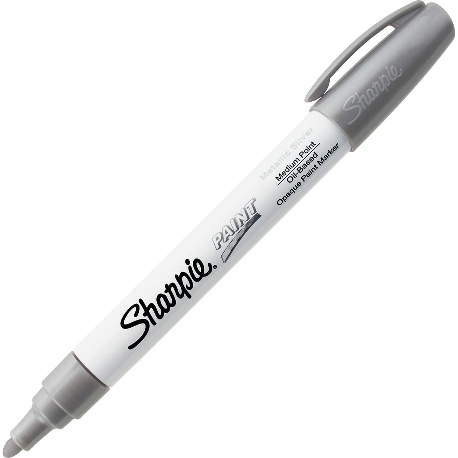 Silver Sharpie Permanent Paint Marker Medium Point 1 Count For All Surfaces