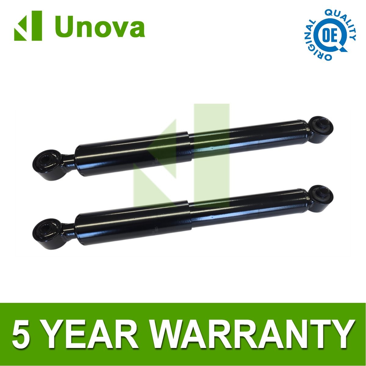 2x Shock Absorbers Rear Unova Fits Fiat Panda 2012- 0.9 1.0 1.2 D