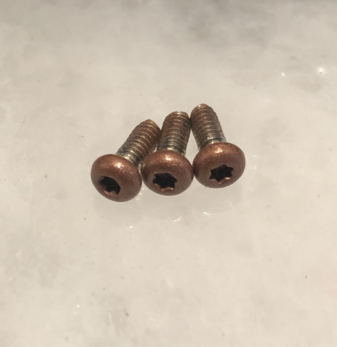 Copper Pocket Clip Screw For Spyderco Para 3 Paramilitary 2 Knife Tip Up Or MXG