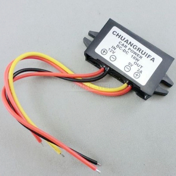 Waterproof DC/DC Converter 12V Step down to 9V 2A 18W Power Supply Module