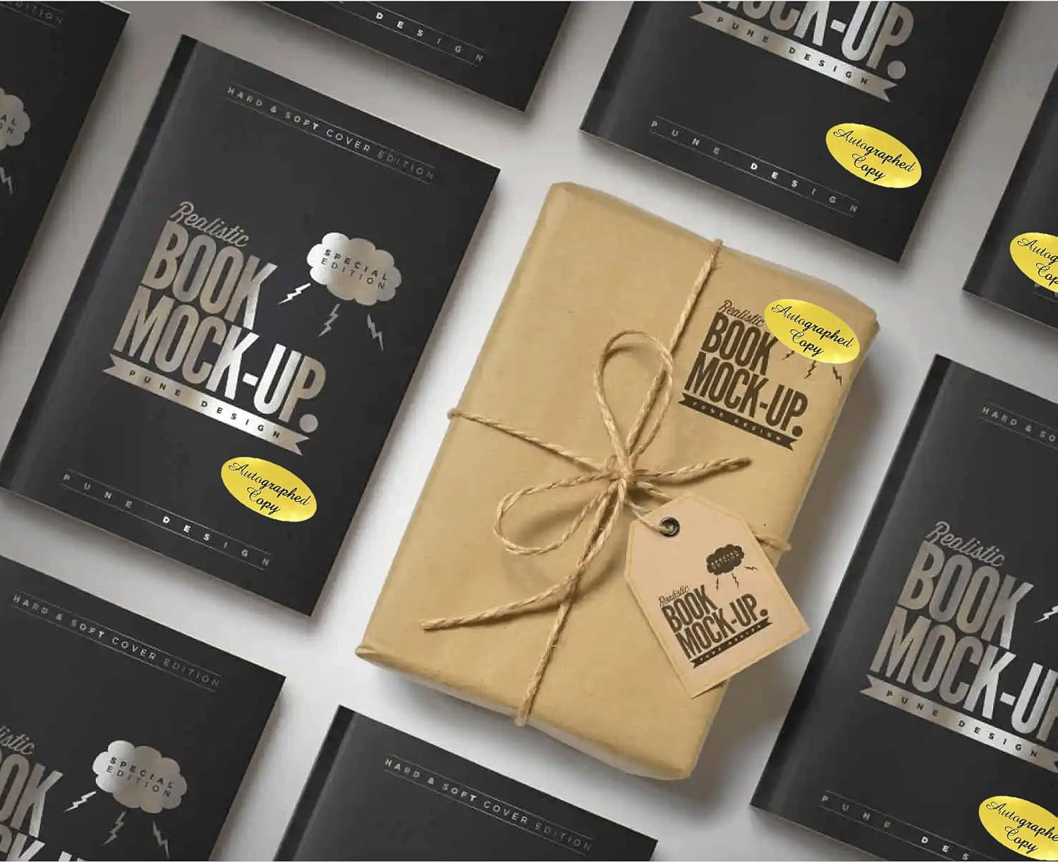 1008 PCS 'Autographed Copy' Stickers-1 x 2Inch Oval Gold Foil Labels Gold Foil