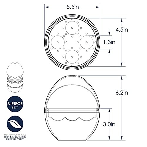 Nordic Ware Microwave Egg Boiler 4 Capacity, White