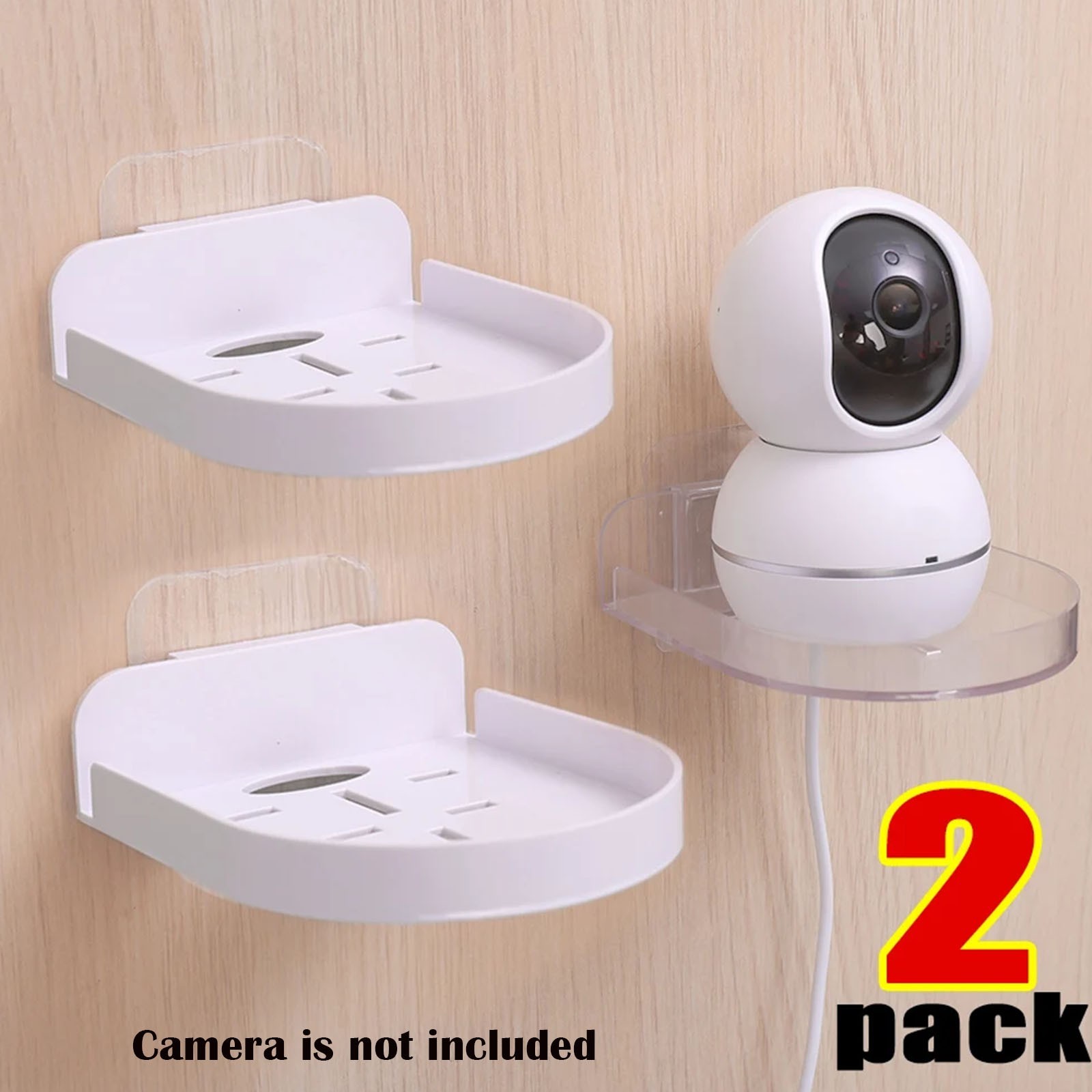 Security Camera Wall Mounting Bracket Self Adhesive 2Pcs