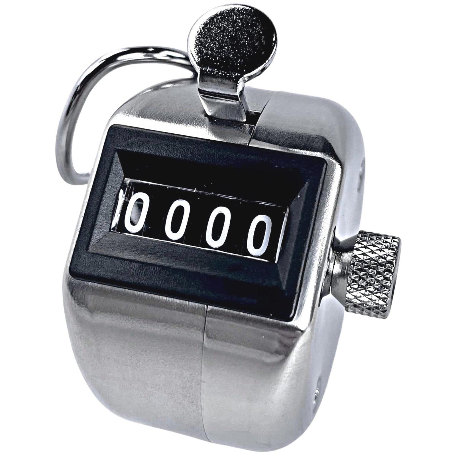 Professional Stainless Steel Hand Tally Counter 4 Digit Clicker