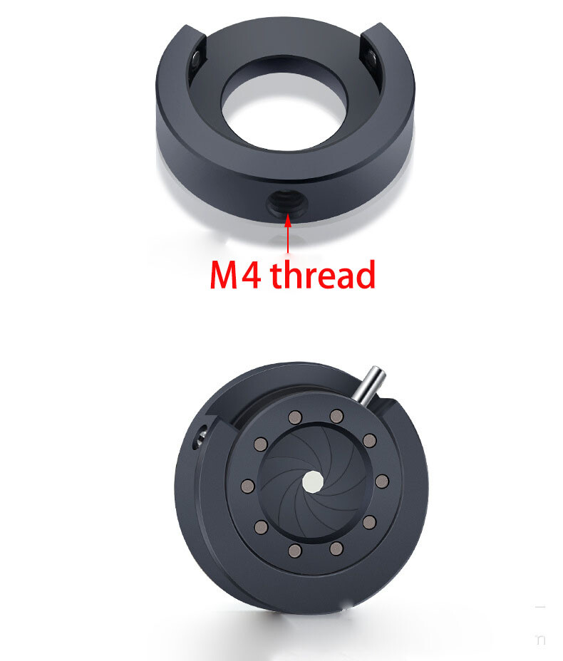 Adjustable Mechanical Iris Aperture 1-12mm Microscope Camera Module M4 thread
