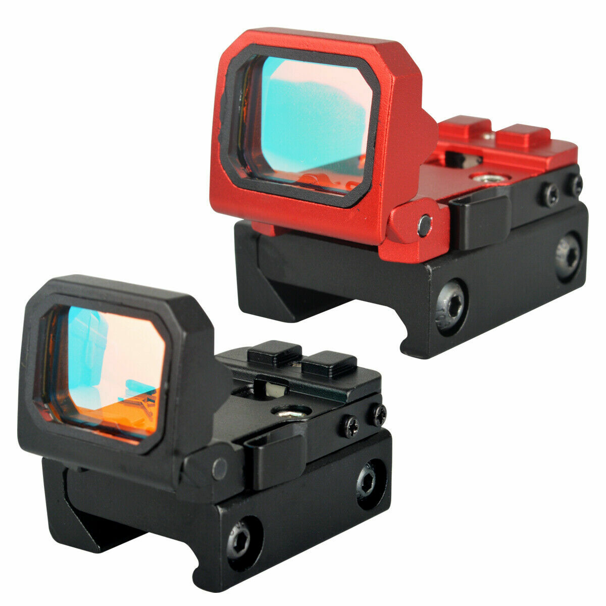 Tactical Flip Up Dot Sight Holographic Reflex Scope Foldable RMR Red Dot Sight