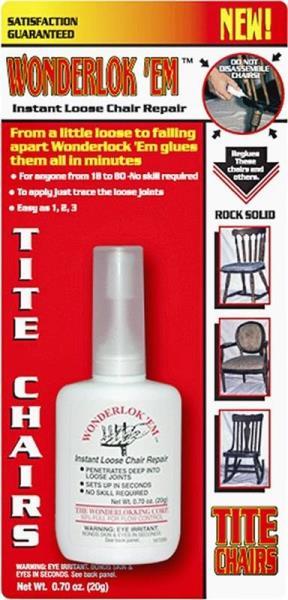 NEW WONDERLOK'EM W2081 20g Tite Chair REPAIR INSTANT Glue 8684136