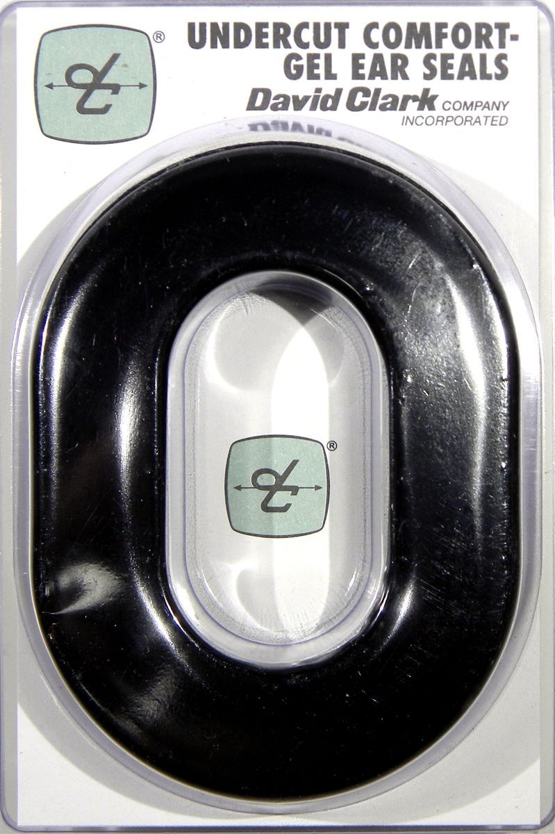 GENUINE DAVID CLARK UNDERCUT COMFORT GEL EAR  SEALS, 1 pair, p/n 40863G-02