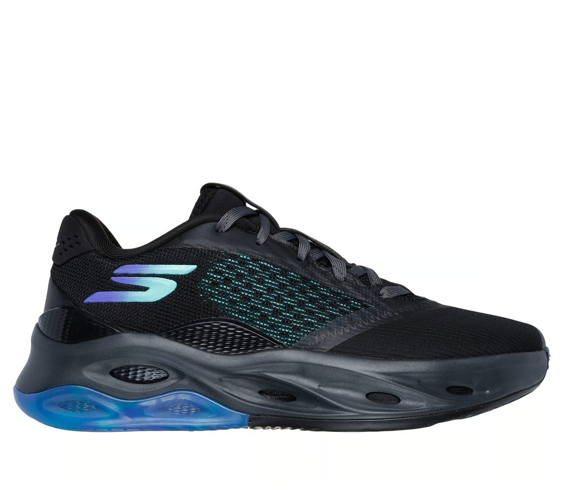 Skechers Shoes Men Black Basketball Sport SKX FLOAT Comfort Casual LaceUp 253001