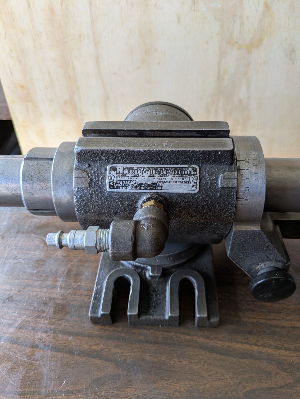 Harig Airflow Cutting Tool Grinding Fixture